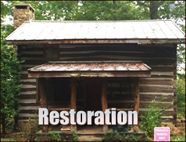 Historic Log Cabin Restoration  Muscle Shoals, Alabama